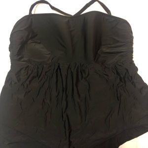 Black bathing suit top